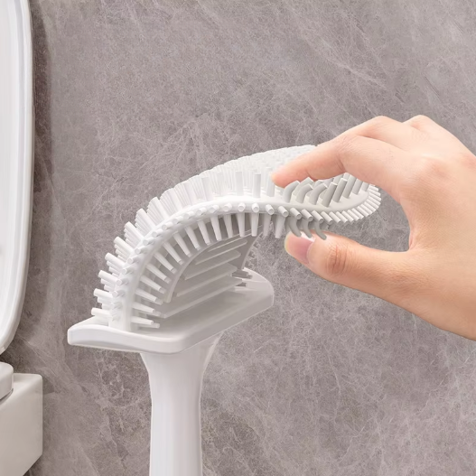 Brosse wc gris argent moderne