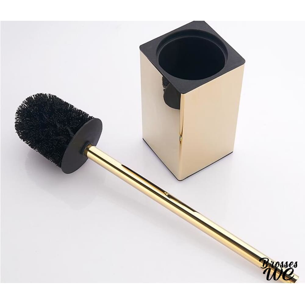 Balai brosse wc doré luxueux