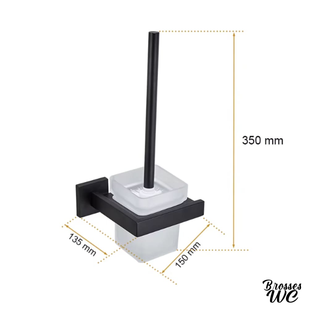 Accessoire wc aluminium brosse dorée