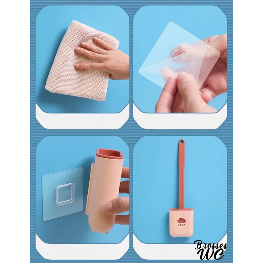 Brosse wc plate pratique