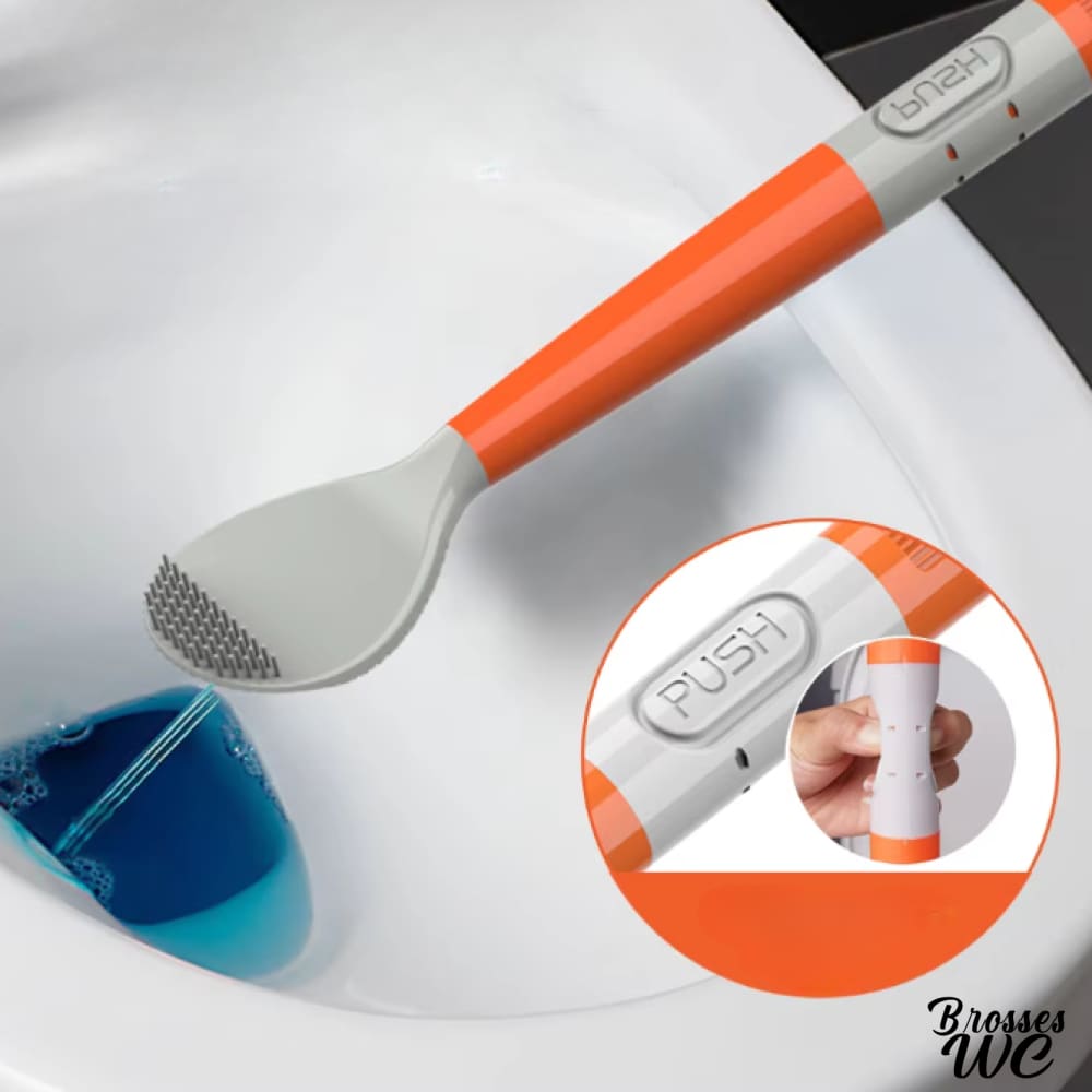 Brosse toilette avec produit intégré