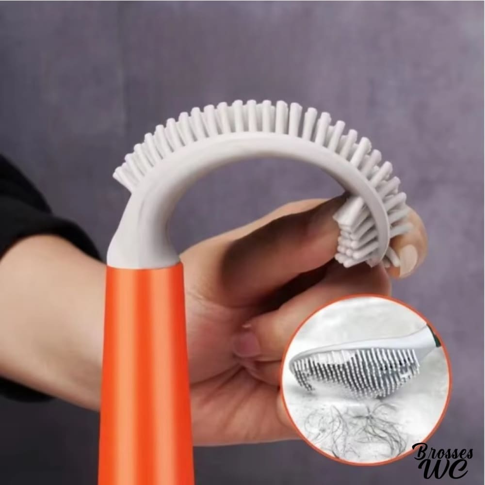 Brosse toilette avec produit intégré