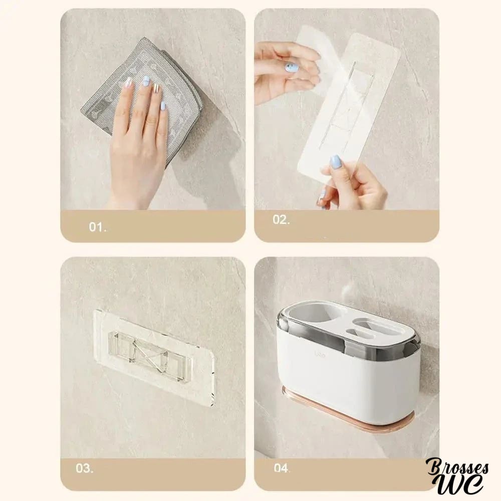 Brosse wc duo nettoyage polyvalent