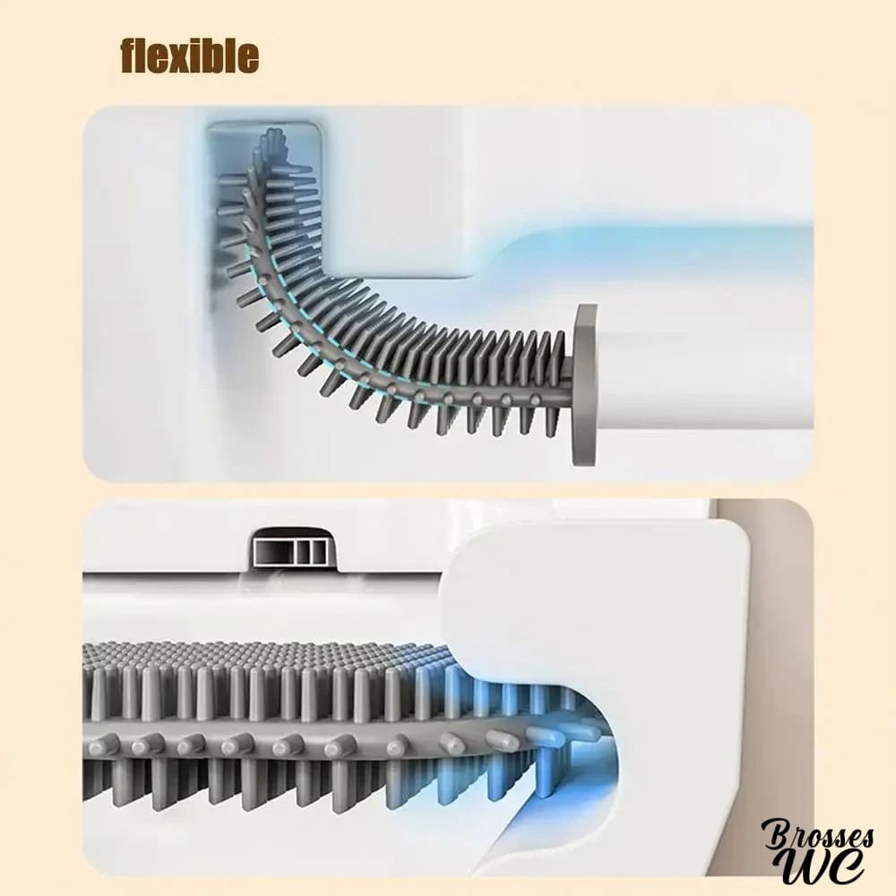Brosse wc duo nettoyage polyvalent