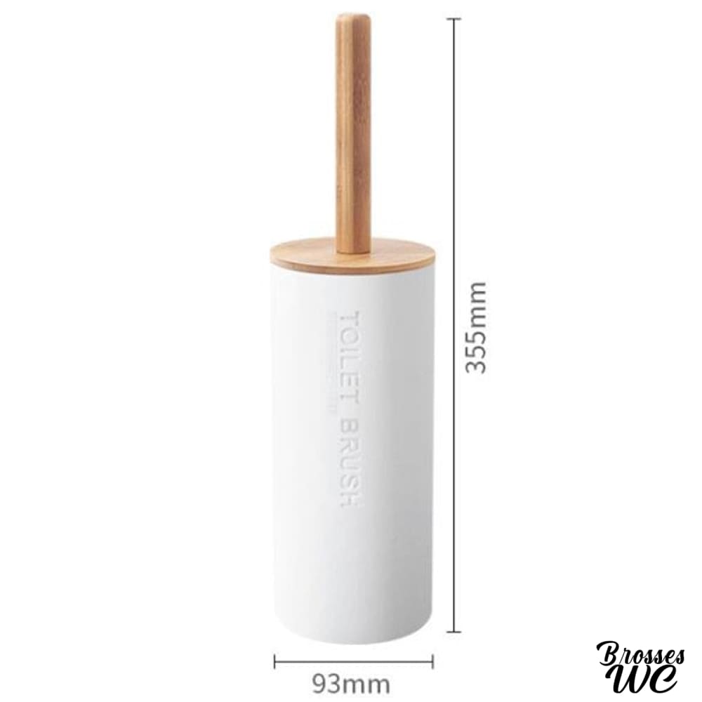 Brosse wc bambou et blanc écologique