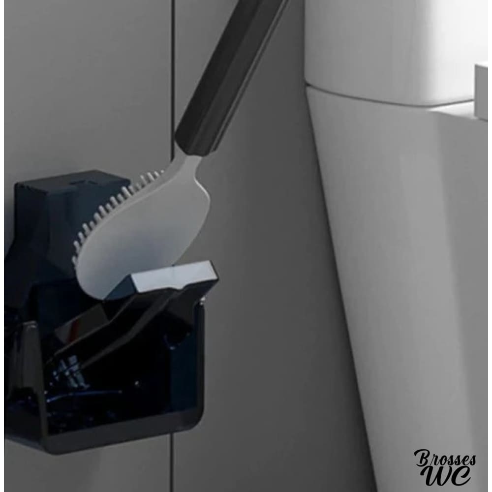 Brosse wc résine gris ou blanc élégante