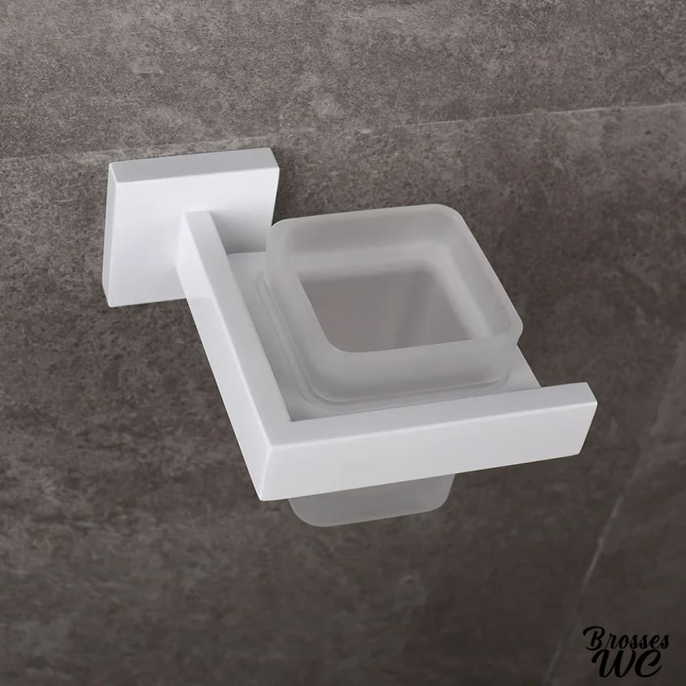 Brosse wc murale élégante blanche