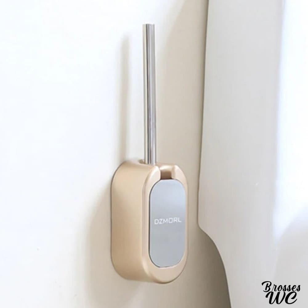 Brosse wc acier inoxydable rose délicat