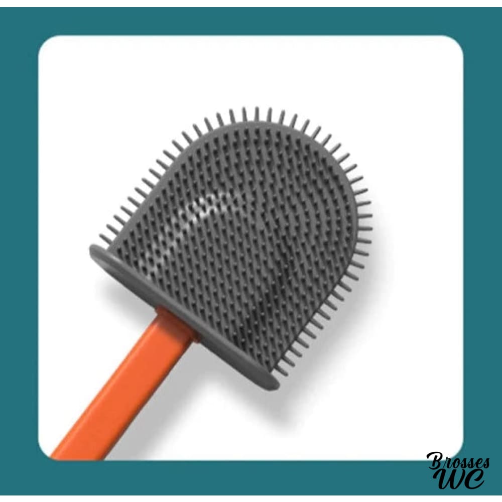 Brosse wc silicone avec support pratique