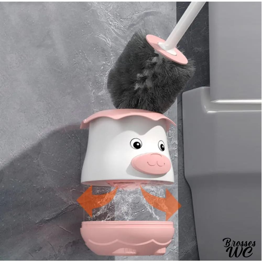 Brosse wc suspendue arc-en-ciel