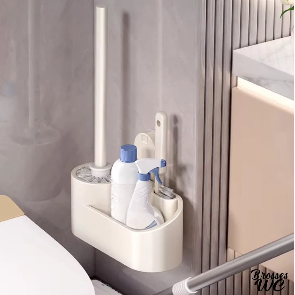 Brosse wc ventouse fixation facile