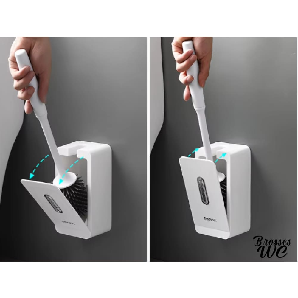 Porte-brosse wc mural carré moderne