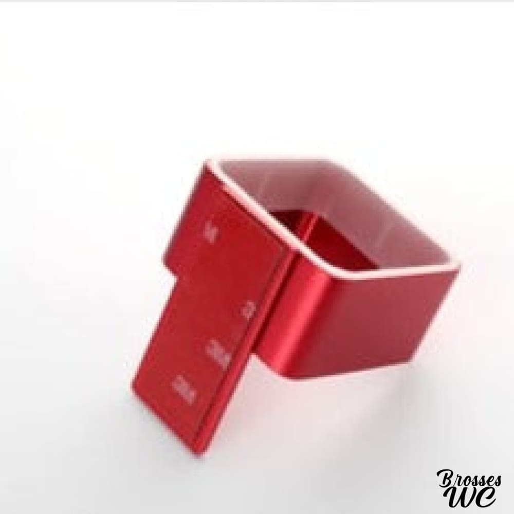 Porte-brosse wc céramique rouge vibrant