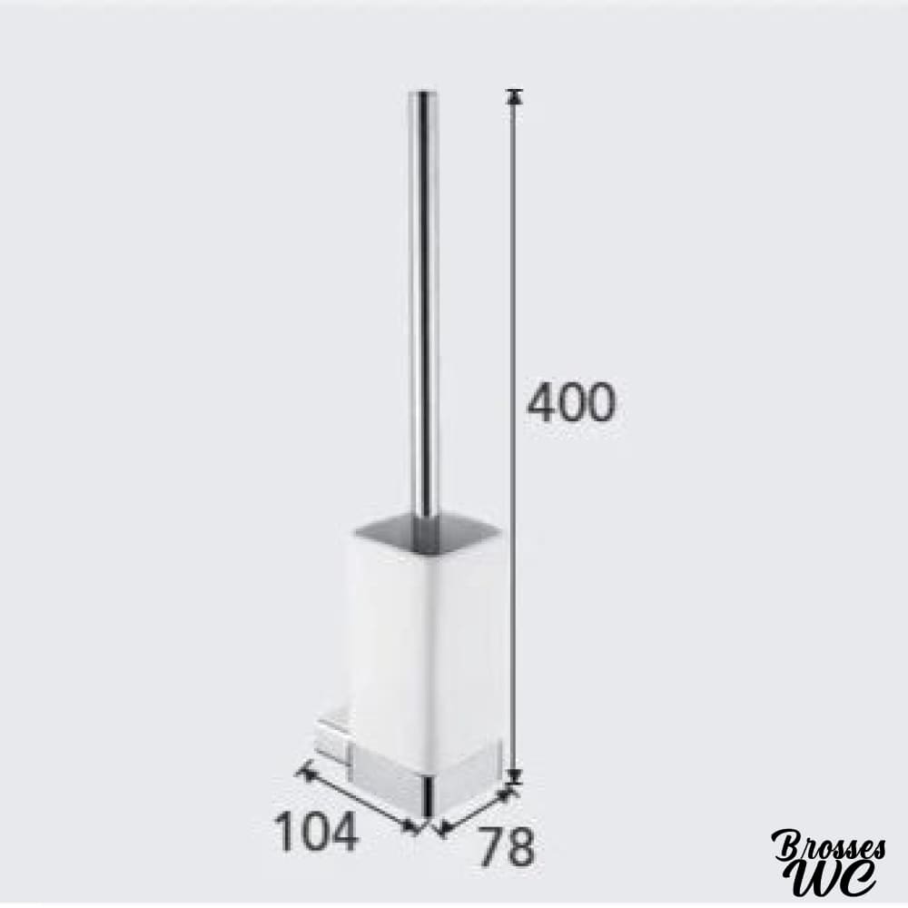 Porte-brosse wc céramique rouge vibrant