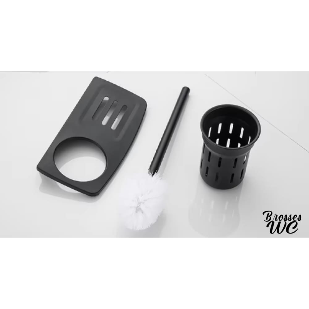 Porte-brosse wc mural noir sophistiqué