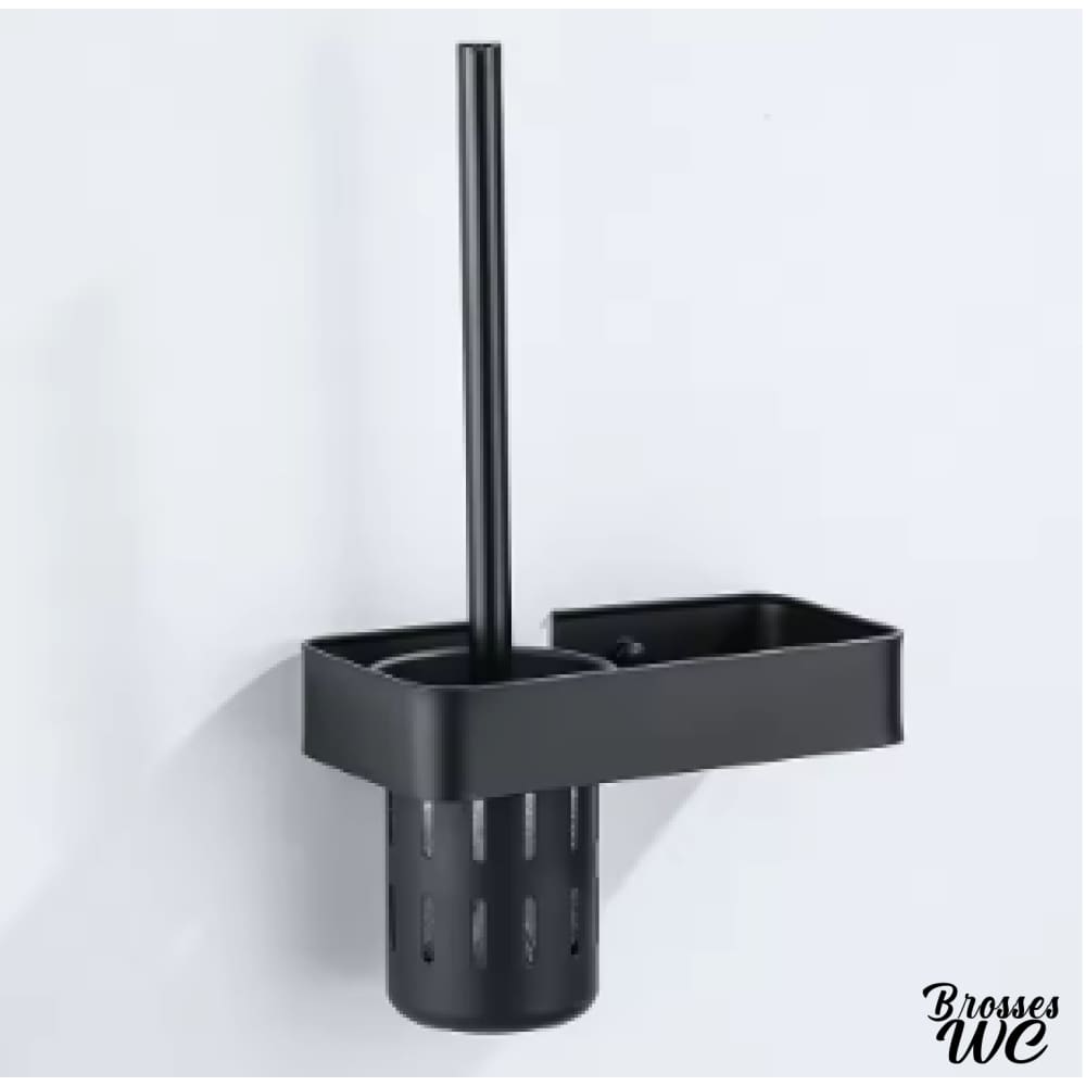Porte-brosse wc mural noir sophistiqué