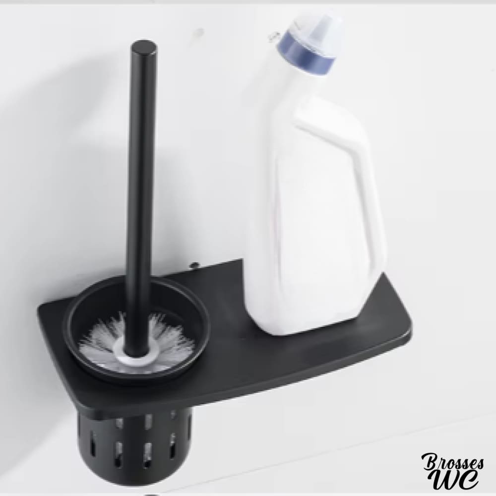 Porte-brosse wc mural noir sophistiqué