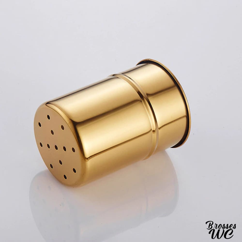 Porte-brosse wc suspendu doré luxueux