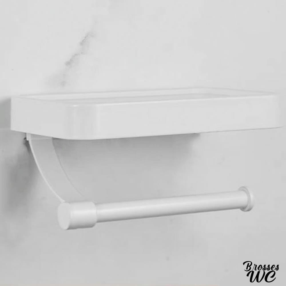 Porte-rouleau wc avec tablette fonctionnelle