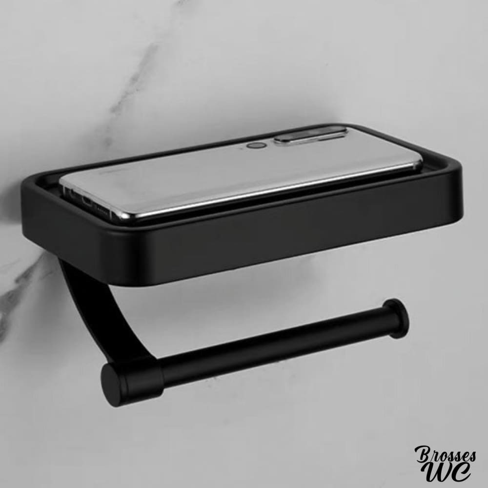 Porte-rouleau wc avec tablette fonctionnelle