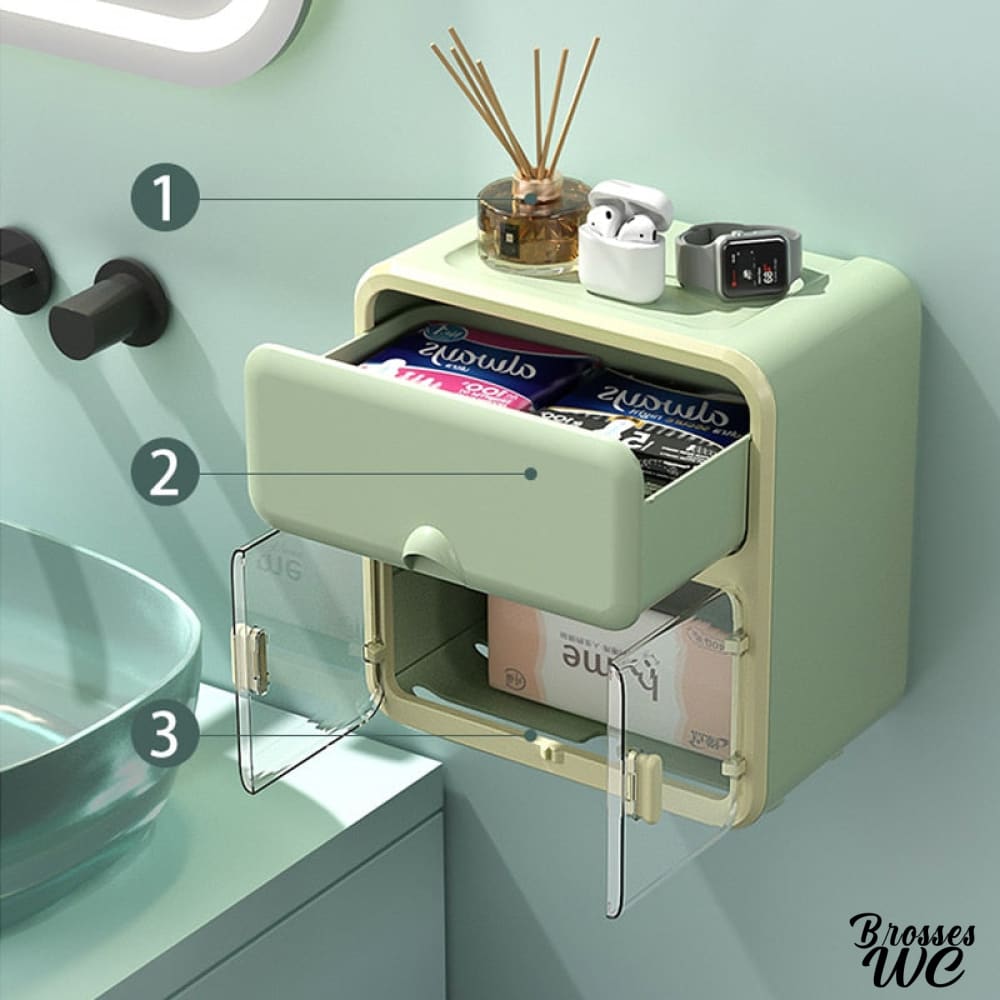 Porte-rouleau wc mural moderne