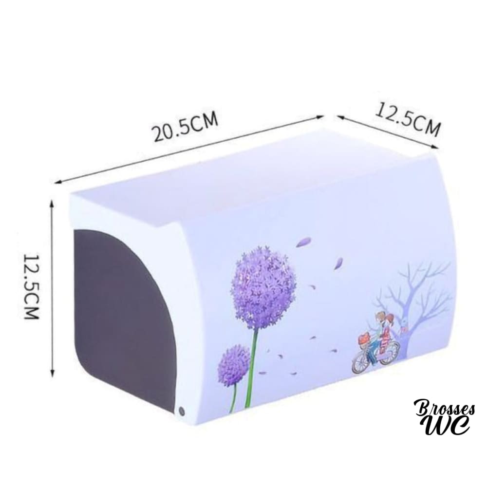 Porte-rouleaux wc fleuri poétique