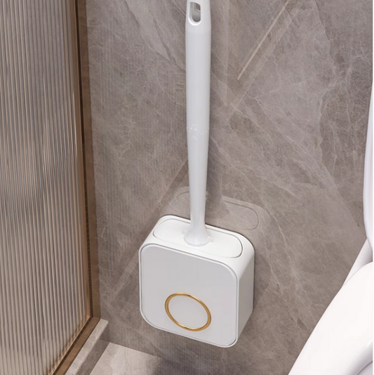 Brosse wc gris argent moderne