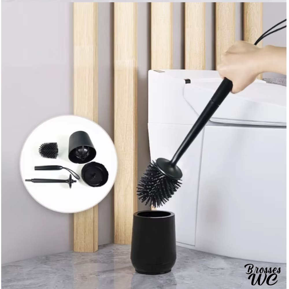 Balai brosse wc silicone hygiénique
