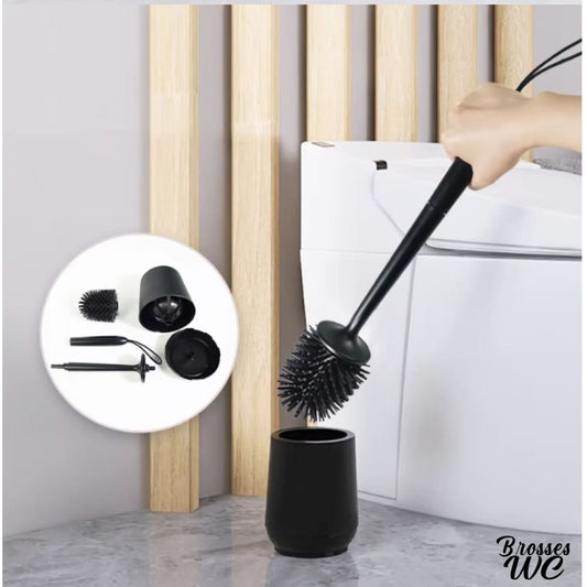 Balai brosse wc silicone hygiénique