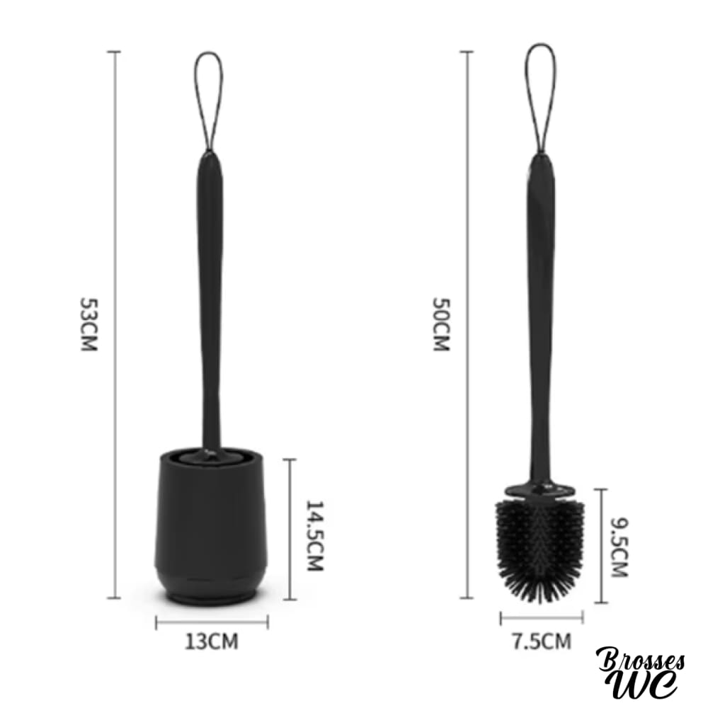 Balai brosse wc silicone hygiénique