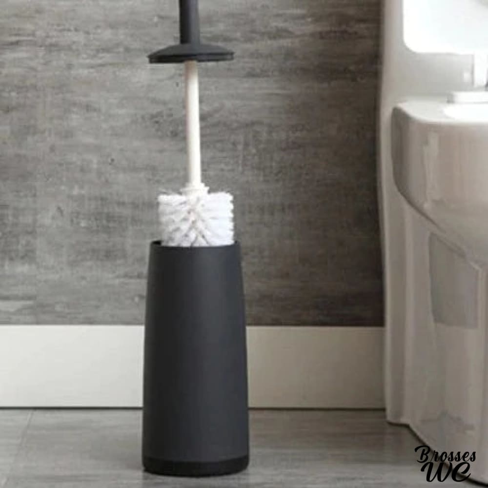Balai brosse wc noir élégant