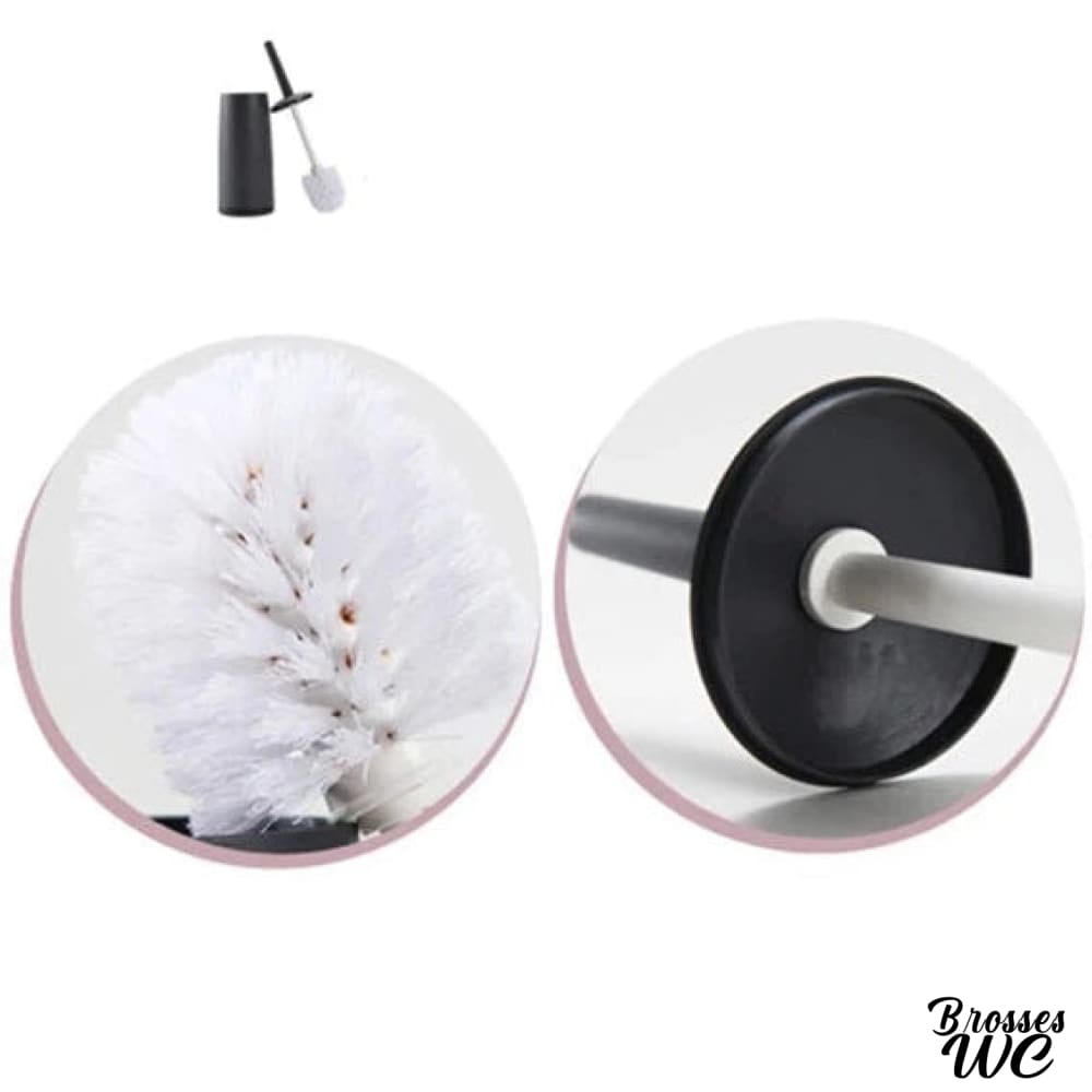 Balai brosse wc noir élégant