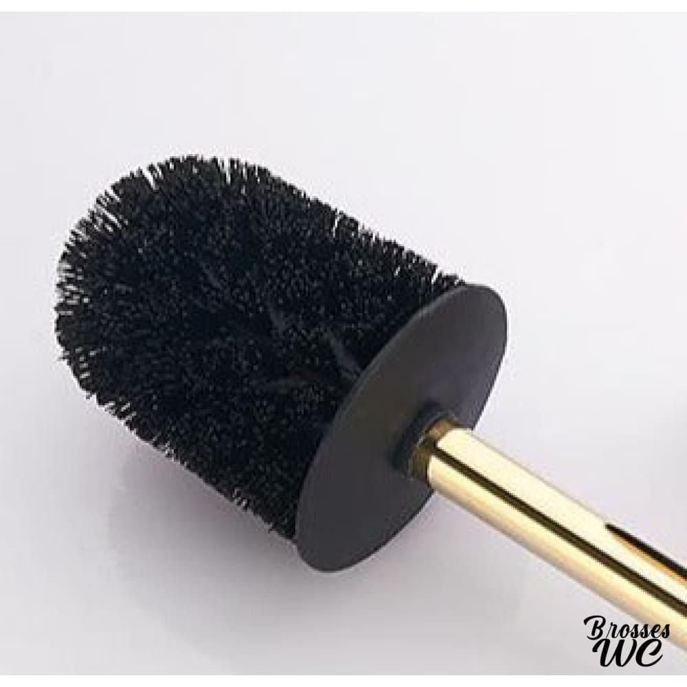 Balai brosse wc doré luxueux
