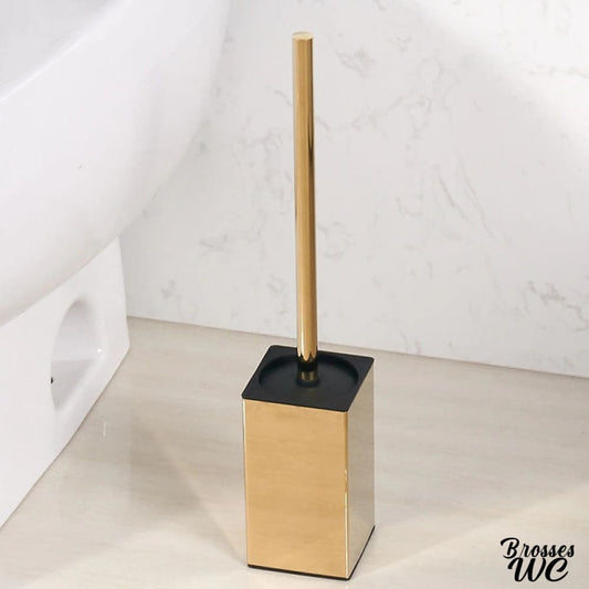 Balai brosse wc doré luxueux