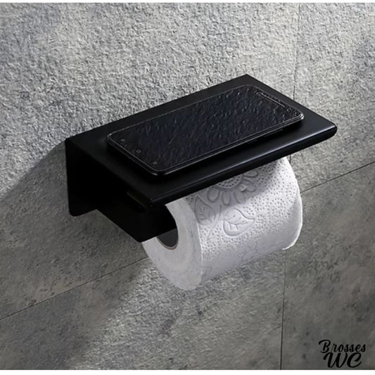 Accessoire wc aluminium brosse dorée