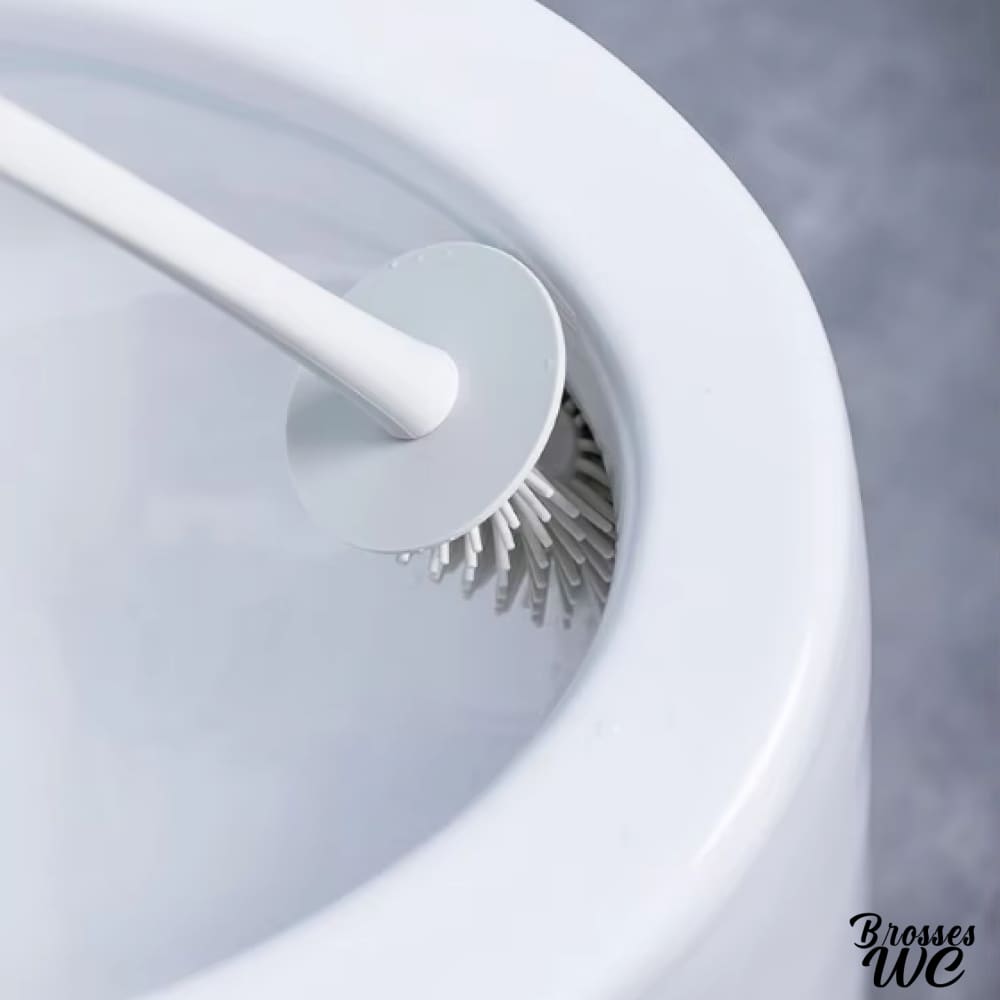 Brosse wc bleue éclatante