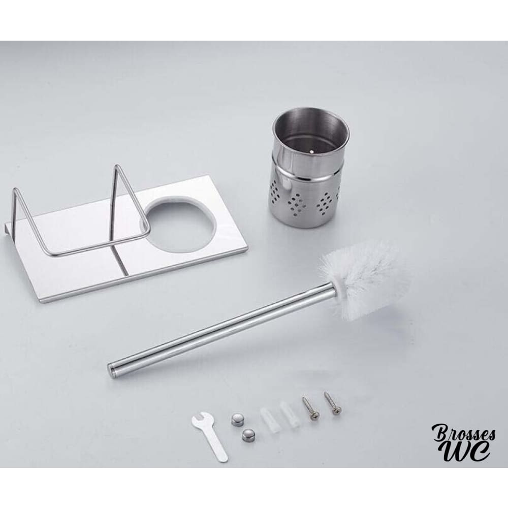 Brosse wc avec support papier noir