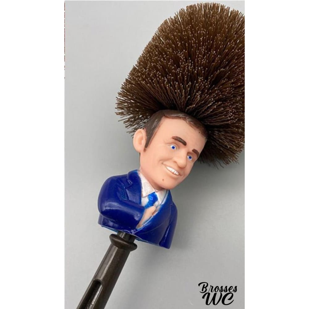 Brosse wc Macron humoristique