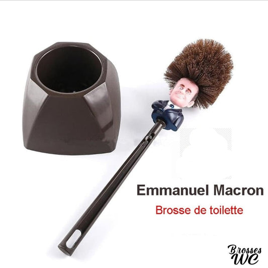 Brosse wc Macron humoristique