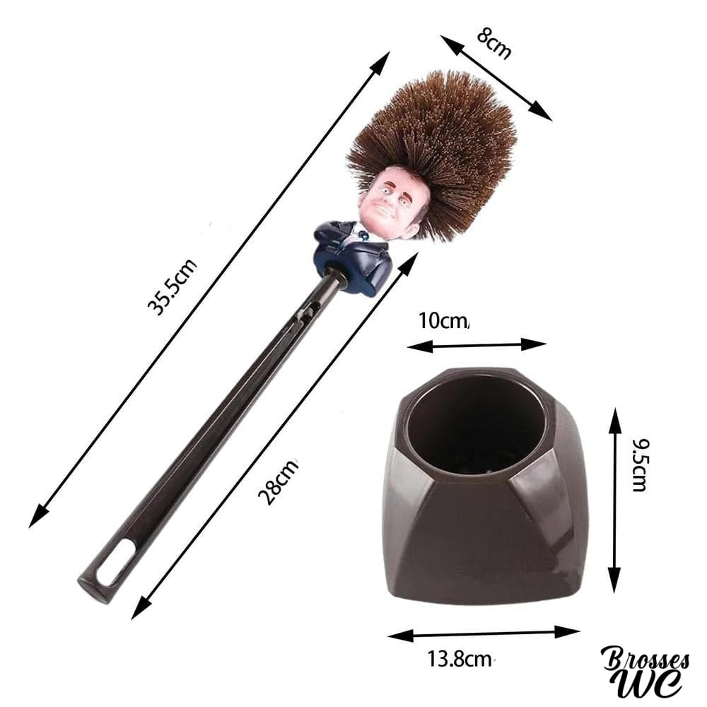 Brosse wc Macron humoristique