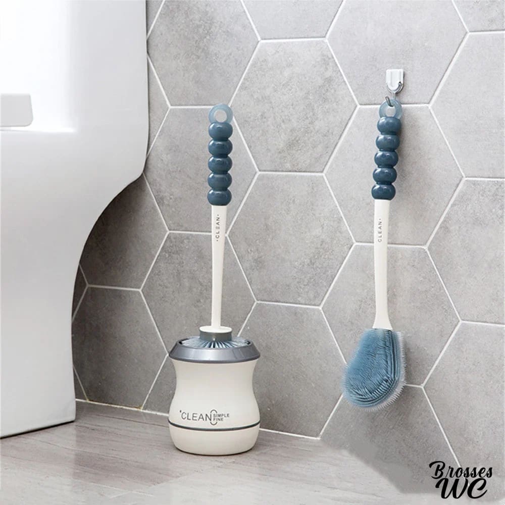 Brosse wc deux têtes robuste