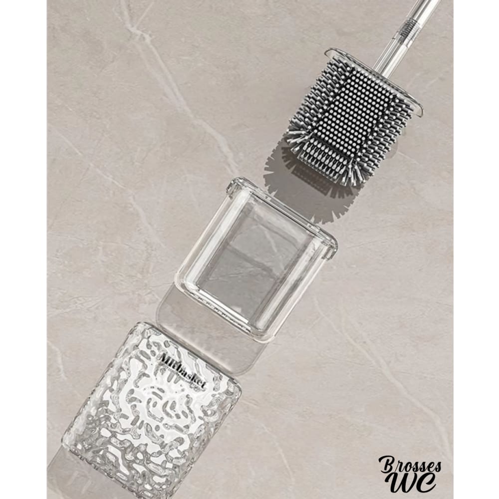 Brosse wc suspendue à ventouses pratiques