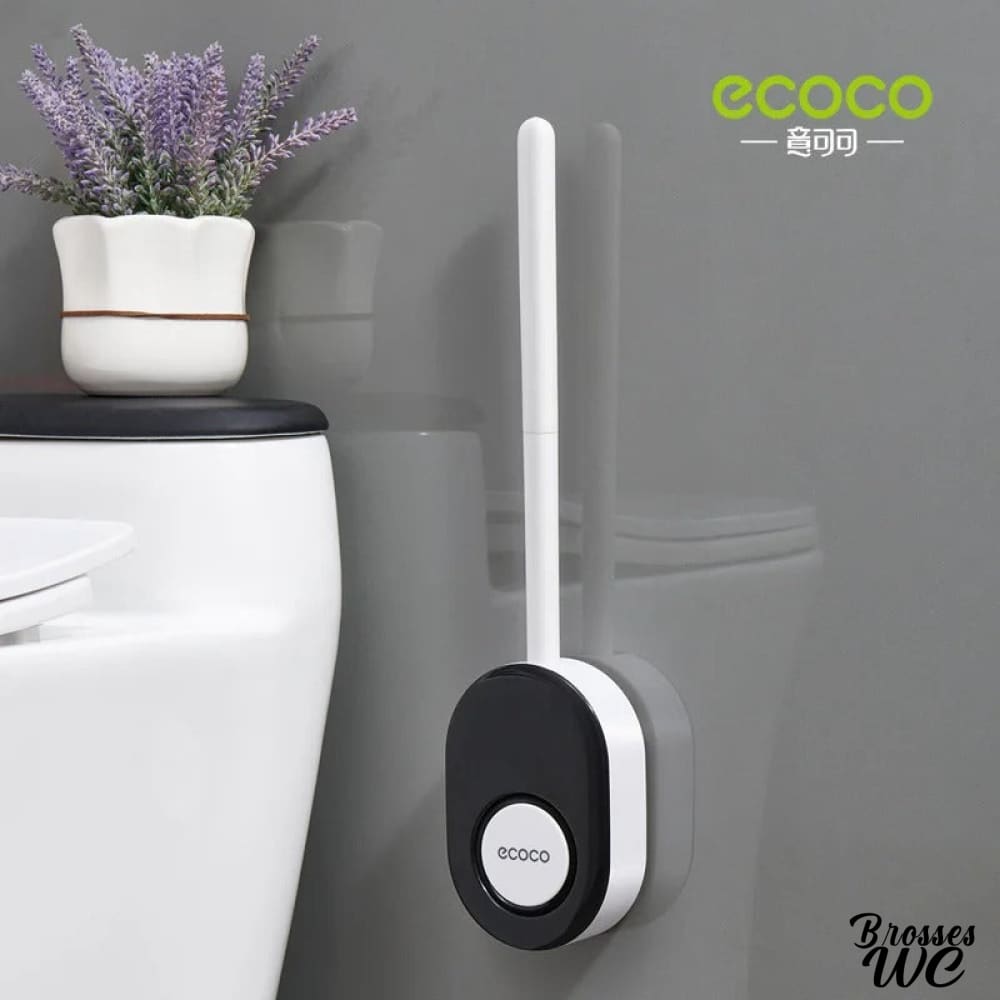 Brosse wc silicone douce noire