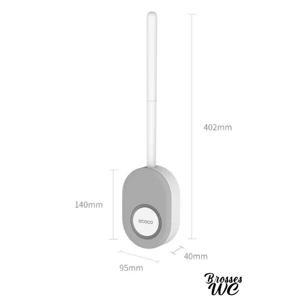 Brosse wc silicone douce noire