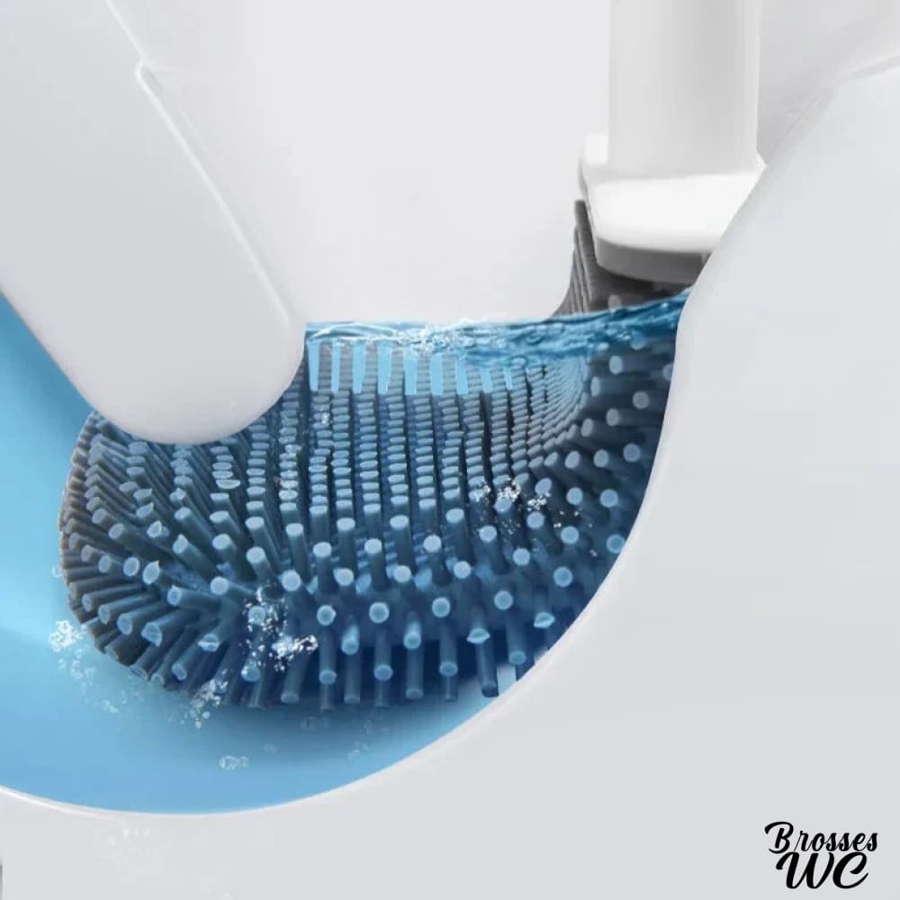 Brosse wc silicone douce noire