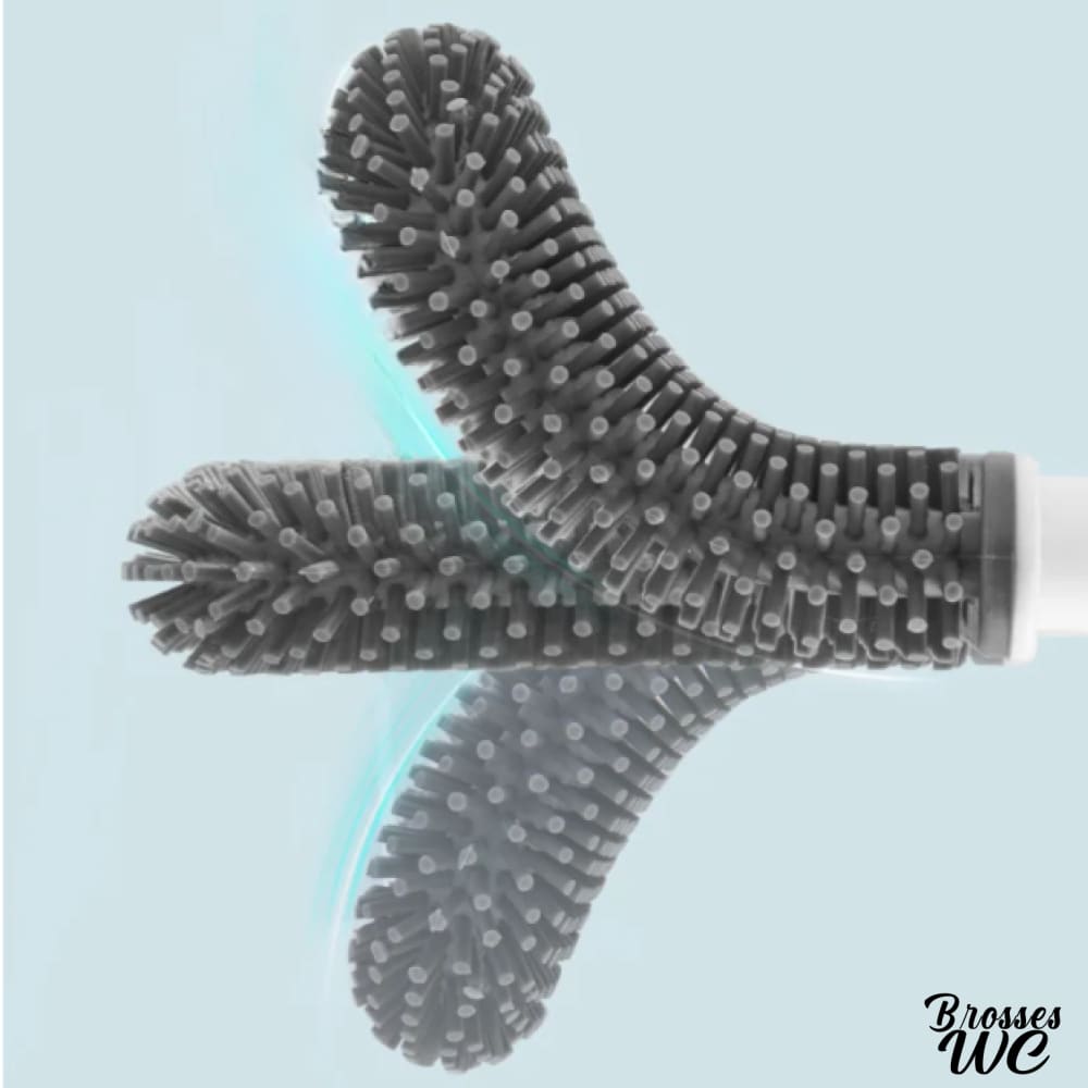 Brosse wc silicone douce noire