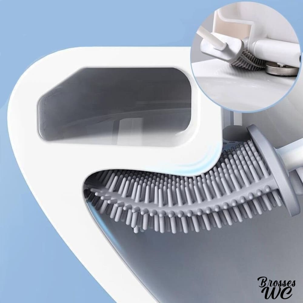 Brosse wc plate silicone