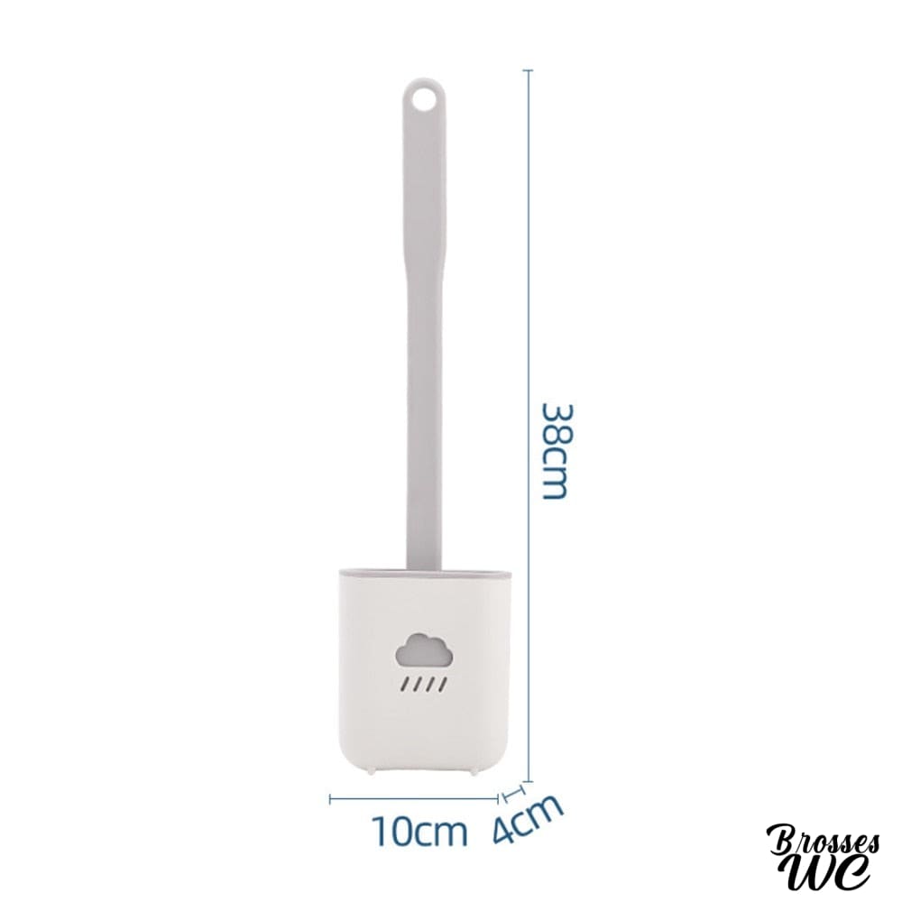 Brosse wc plate silicone