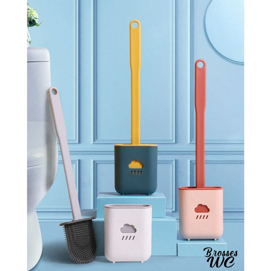 Brosse wc plate silicone