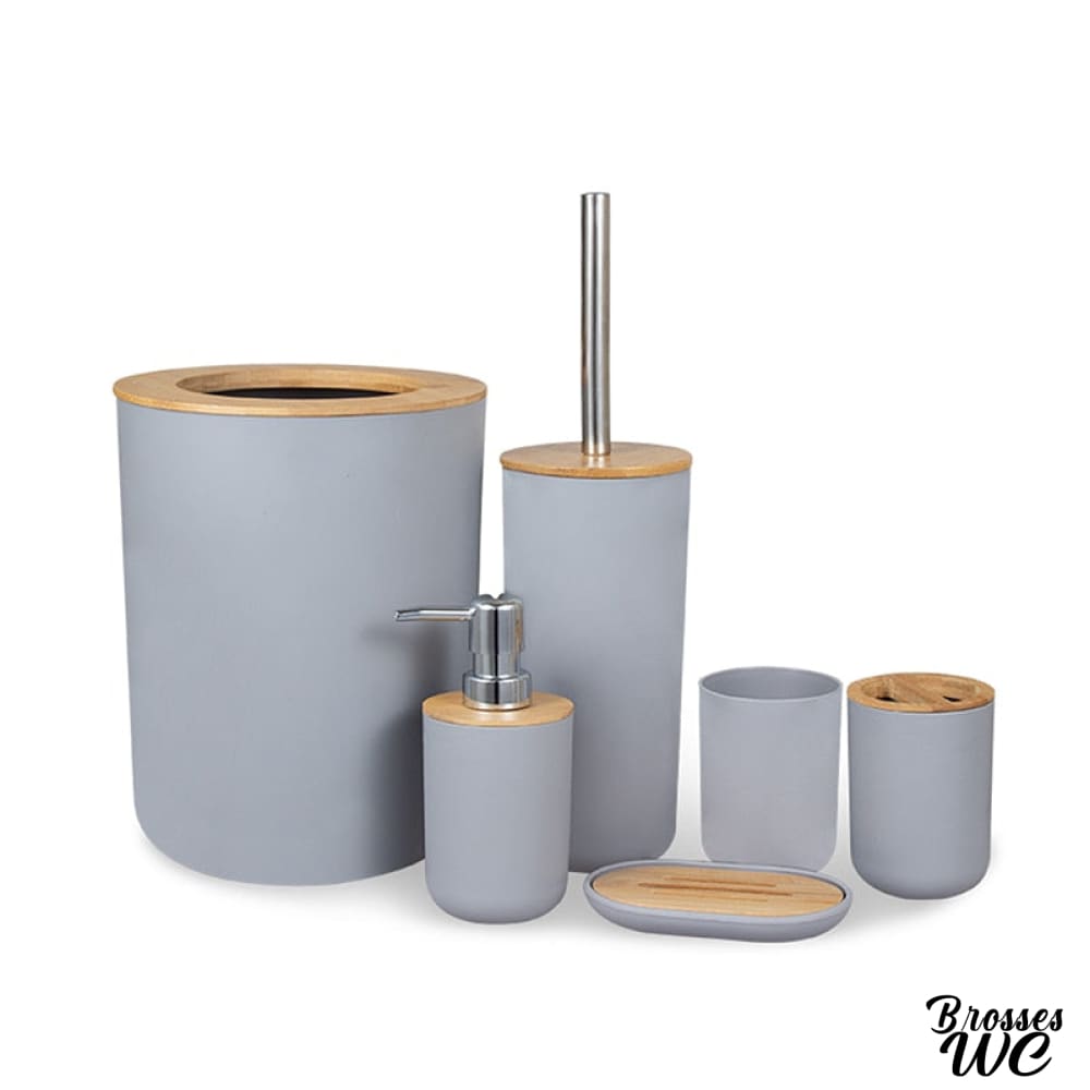 Brosse wc et poubelle bambou écologique